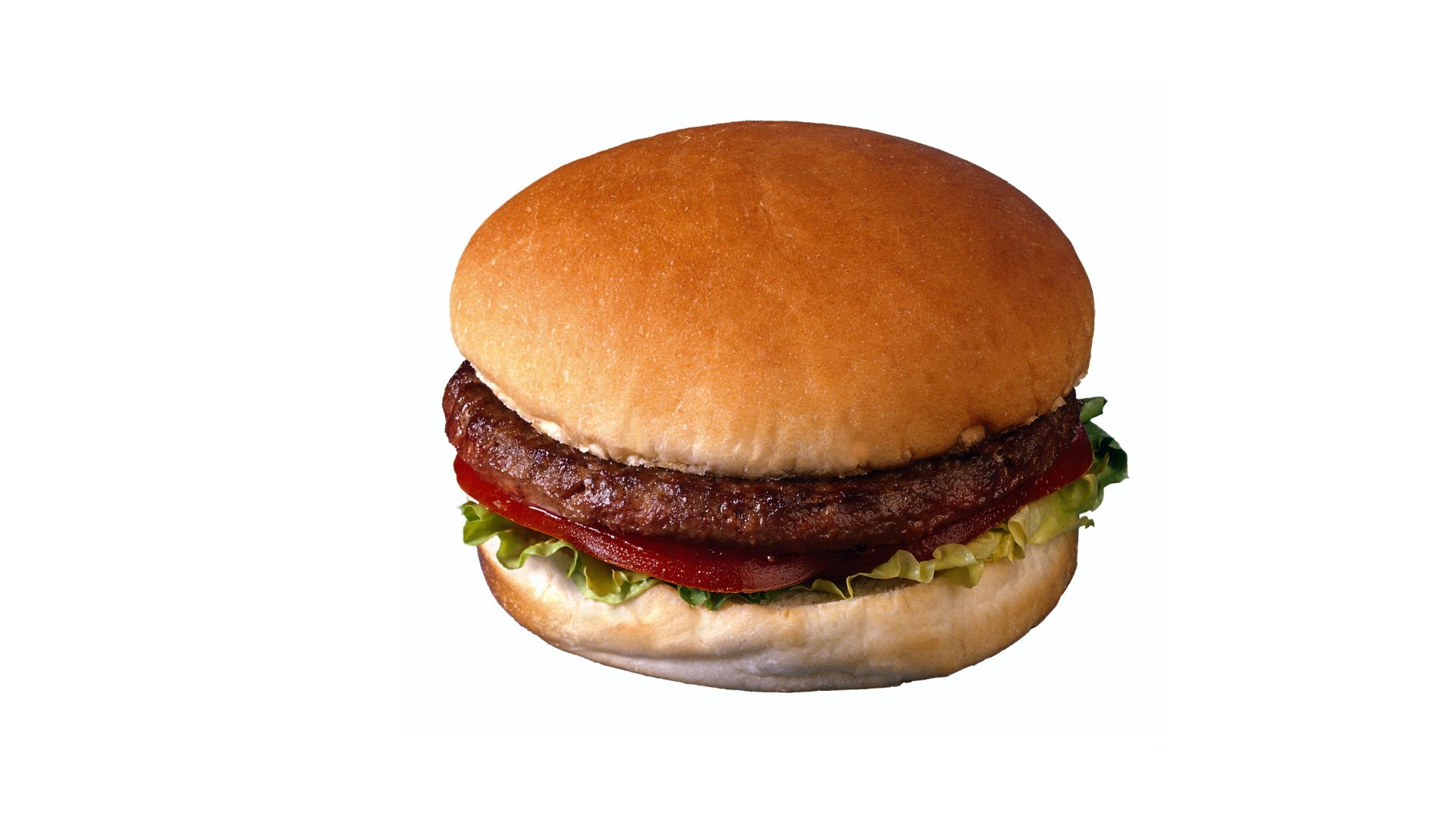 Hamburguesa clásica con carne, lechuga y tomate